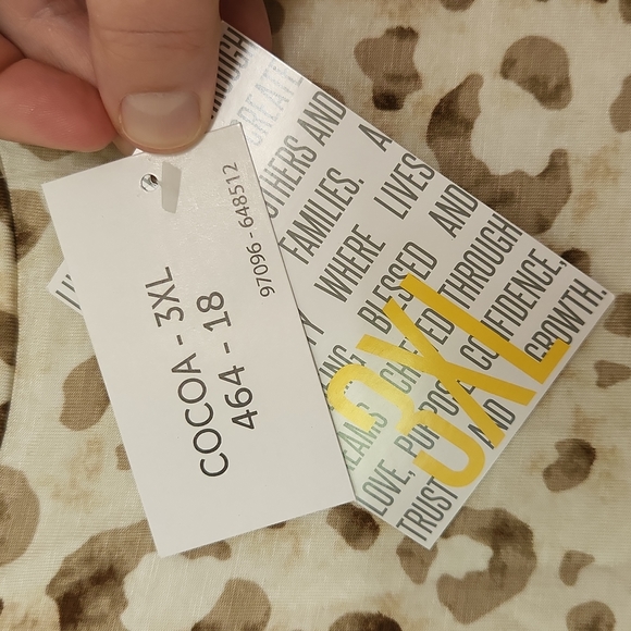 NWT leopard print Lularoe Cocoa tank, sz 3X - Picture 6 of 8